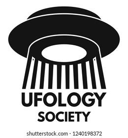 Ufology society fan logo. Simple illustration of ufology society fan vector logo for web design isolated on white background