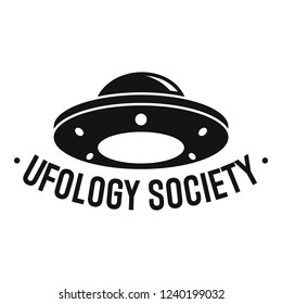 Ufology society logo. Simple illustration of ufology society vector logo for web design isolated on white background