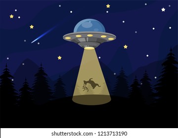 UFOs kidnap creatures on Earth to study and prepare to take over the world.