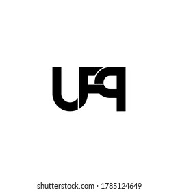 letra ufp diseño original de logotipo en monograma