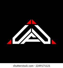 UFU letter logo creative design with vector graphic, UFU simple and modern logo.