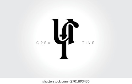 UFuf Elegant Serif Monogram Logo – Luxury Lowercase Typographic Lettermark for Modern Branding