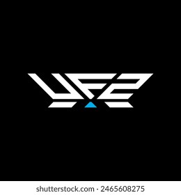UFZ-Logo-Vektorgrafik-Design, UFZ-einfaches und modernes Logo. UFZ Luxuriöses Alphabet-Design  