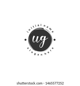 UG Initial beauty monogram logo vector