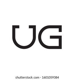 UG initial letter logo template vector icon design