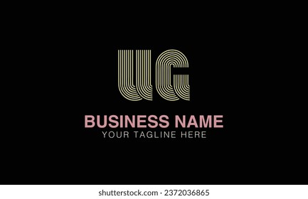 UG initial logo | initial based abstract modern minimal creative logo, vector template image. luxury logotype , real estate homie . typography . initials 