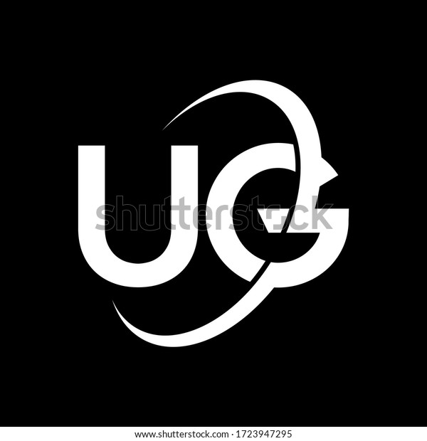 UG Letter Logo Design. Initial\
letters UG logo icon. Abstract letter UG U G minimal logo design\
template. U G letter design vector with black colors. ug\
logo