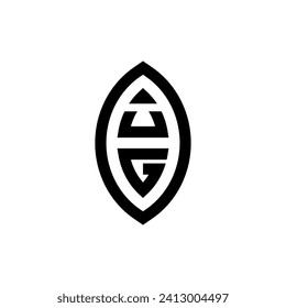 UG line geometric monogram with high quality professional design that will print well