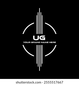 UG logo design, UG simple and modern logo. UG luxurious alphabet design
