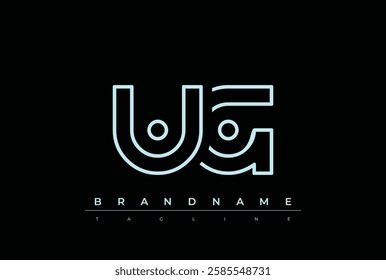UG Technology Letter Logo Template. This tech letter logo is a graphic mark that uses letters to represent a technology company.
