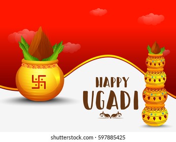 Ugadi Celebration Poster Or Banner Background