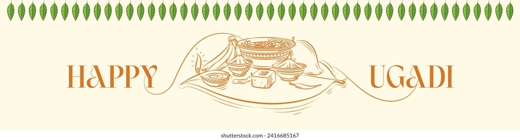 ugadi festival banner design for festival