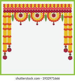 ugadi festival colour vector illustration