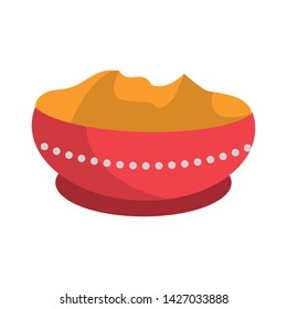 Ugadi festival offering pot cartoons vector illustration graphic design