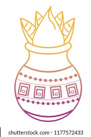 Ugadi indian elements rainbow lines