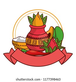 Ugadi indian emblem