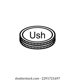 Uganda Currency Symbol, Ugandan Shilling Icon, UGX Sign. Vector Illustration