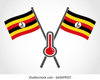 Uganda Emblem Hot Temperature