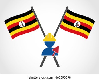 Uganda Emblem Labor Construction