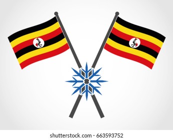 Uganda Emblem Snow