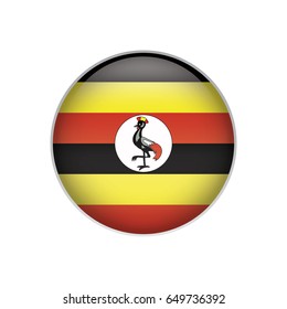 Uganda flag button