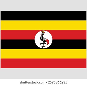 Uganda Flag Vector Design , Uganda Country Flag
