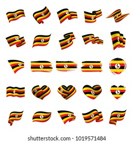 Uganda Flag, Vector Illustration