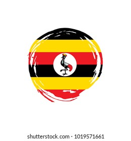 Uganda flag, vector illustration