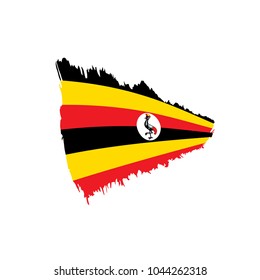 Uganda flag, vector illustration