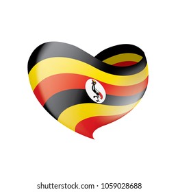 Uganda flag, vector illustration