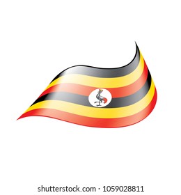 Uganda flag, vector illustration