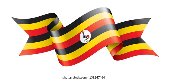 Uganda Flag Vector Illustration On White Stock Vector (Royalty Free ...