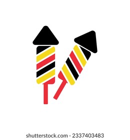 Banderas de Uganda conjunto de iconos, Día de la Independencia de Uganda conjunto de iconos símbolo vector