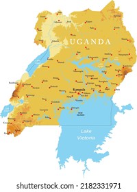 Uganda-Karte