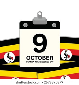 Calendario del Pequeño Muro del Día de la Independencia de Uganda