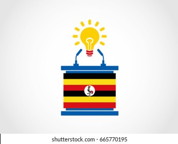 Uganda Podium Bright Idea Speech