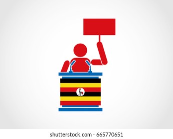 Uganda Podium Corrupt Businessman Speech