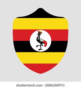 uganda shield on icon flag
