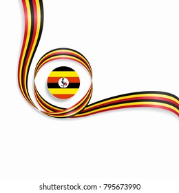Ugandan Flag Wavy Abstract Background Vector Stock Vector (Royalty Free ...