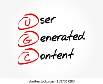 UGC - Abkürzung für "User Generated Content", Konzepthintergrund