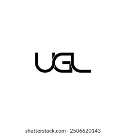 ugl typography letter monogram logo design