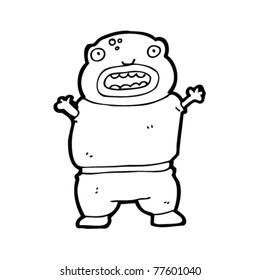 ugly alien cartoon