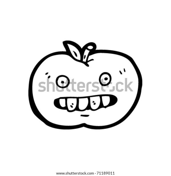 Ugly Apple Cartoon Stock Vector (Royalty Free) 71189011 | Shutterstock