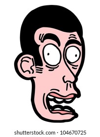 Ugly cartoon face