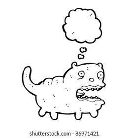 ugly cat cartoon