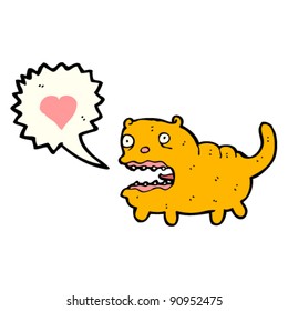 ugly cat in love