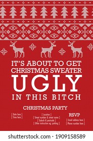 Ugly Christmas Sweater party design