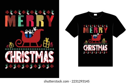 Ugly Christmas Sweater typography apparel Vintages Christmas T-shirt design Christmas merchandise designs, hand-drawn lettering for apparel fashion. Christian religion quotes saying for print