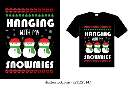 Ugly Christmas Sweater typography apparel Vintages Christmas T-shirt design Christmas merchandise designs, hand-drawn lettering for apparel fashion. Christian religion quotes saying for print