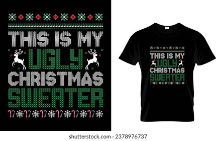 ugly christmas t shrit design